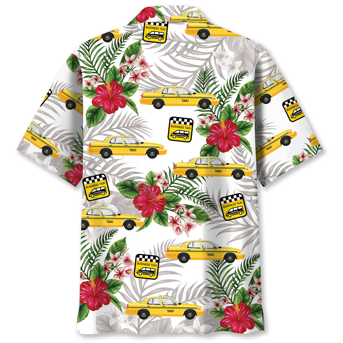 Tropical Yellow Taxi Car Street Style – Hawaiian Shirt