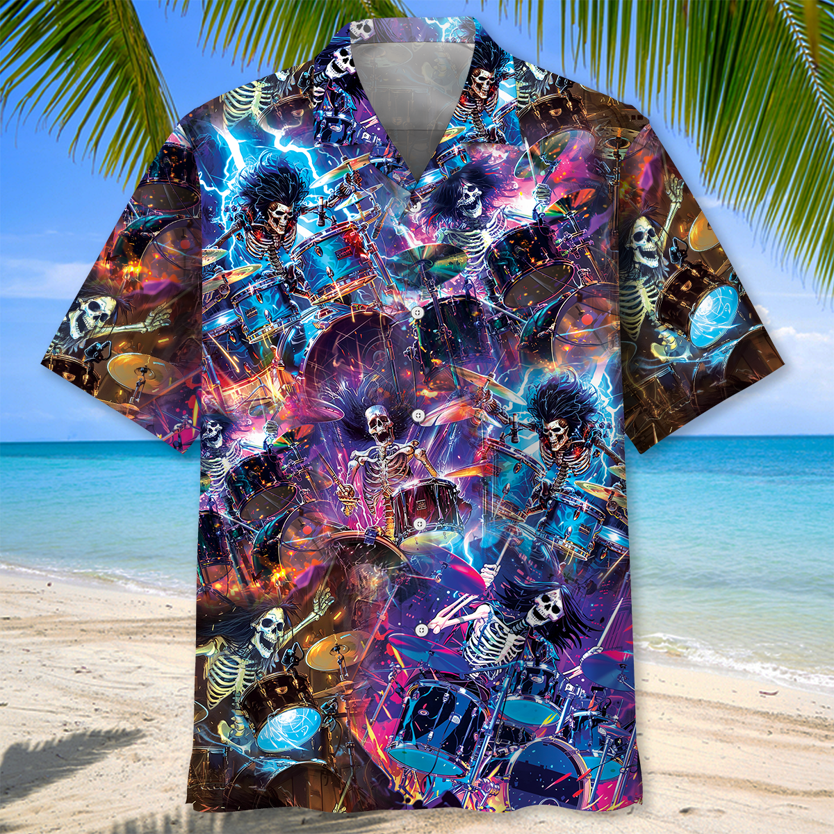 Maddest Drummer Retro Groove Style – Hawaiian Shirt