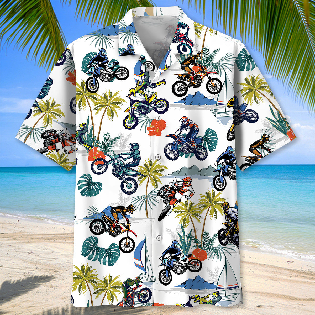 Tropical Motocross Hawaiian Shirt Men