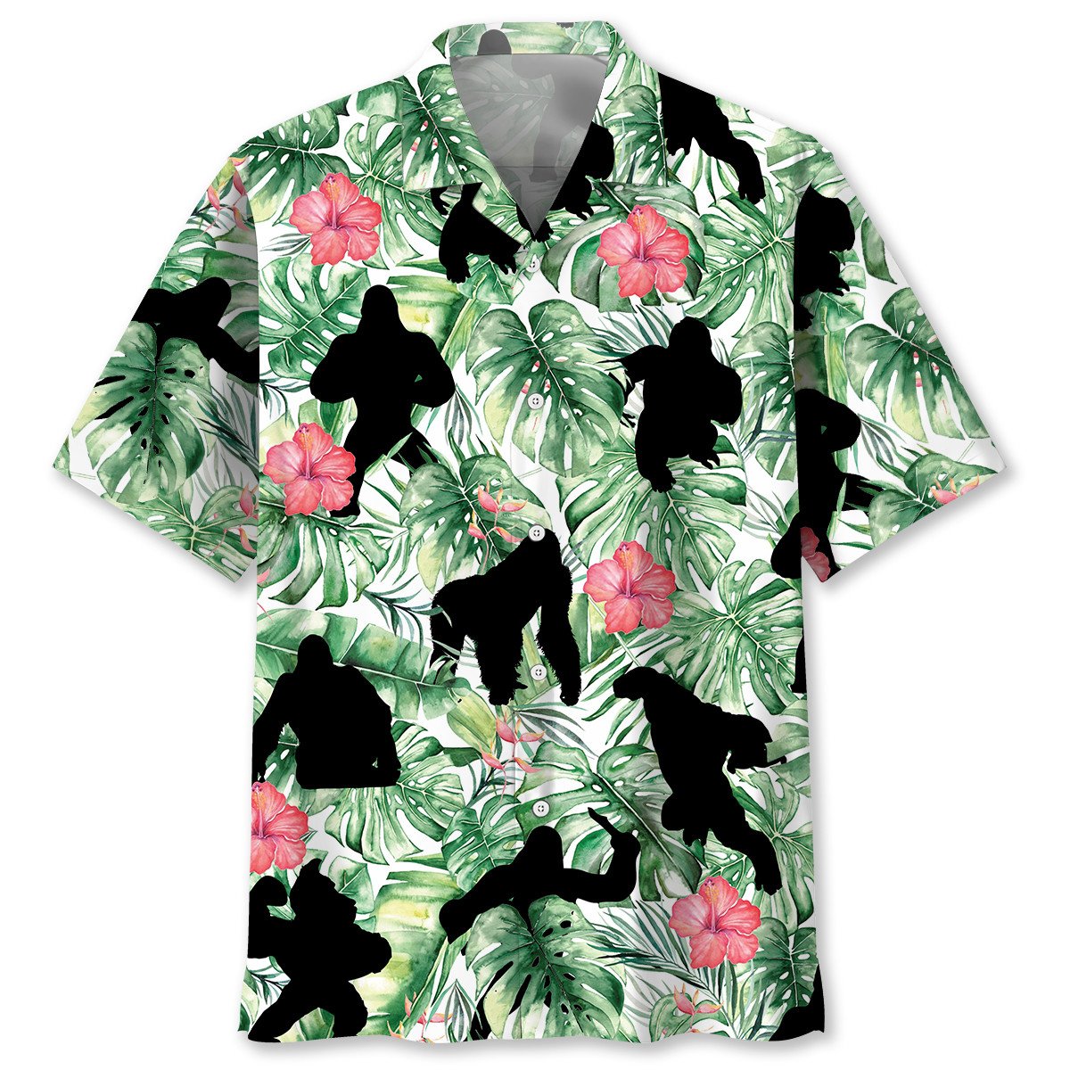Gorillas Jungle Tropical Style – Hawaiian Shirt