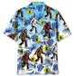 Bigfoot Crossing Road Forest Style – Hawaiian Shirt