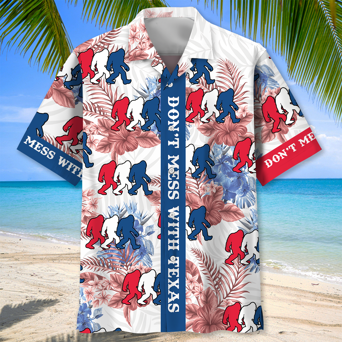 Texas Bigfoot Wilderness Bold Style – Hawaiian Shirt