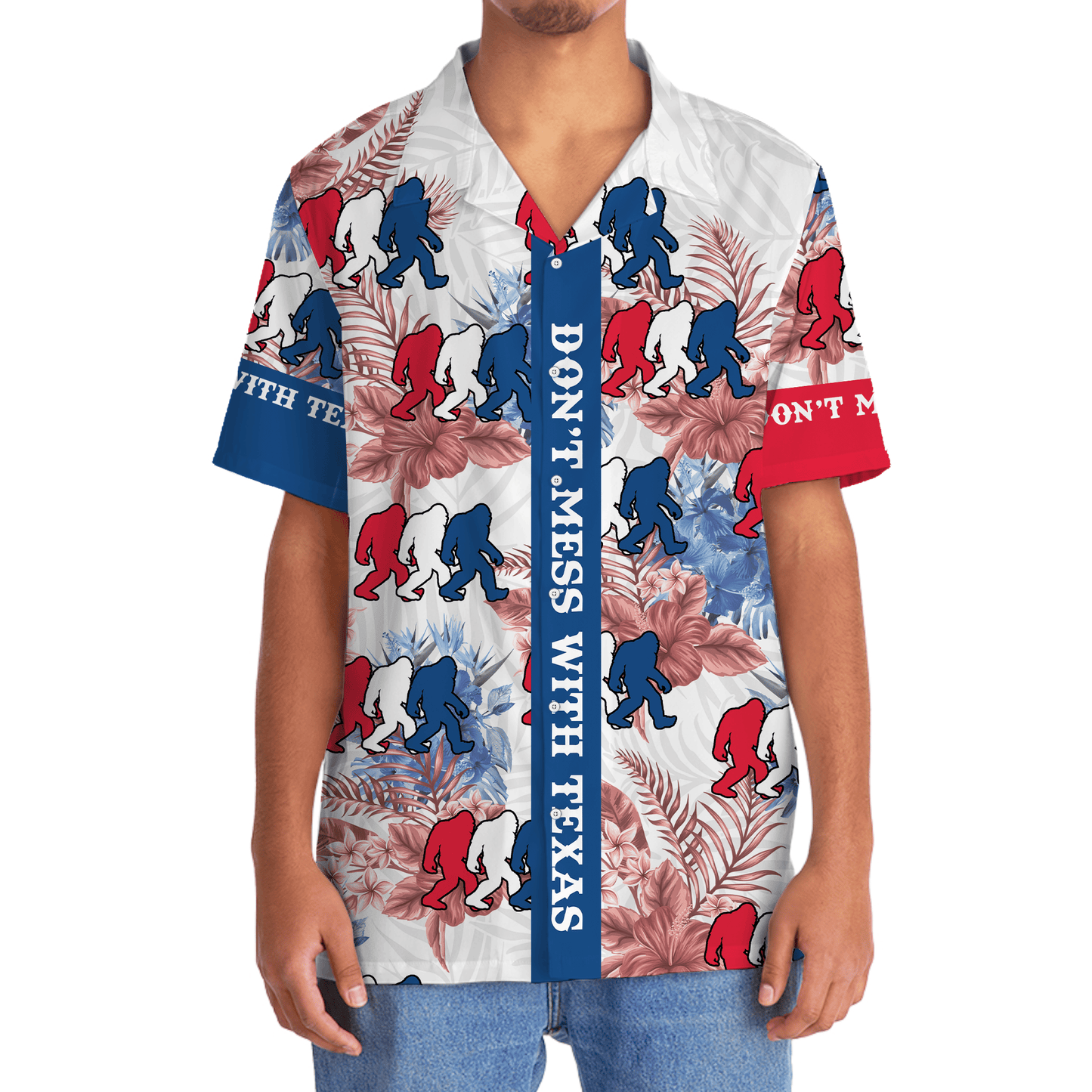 Texas Bigfoot Wilderness Bold Style – Hawaiian Shirt