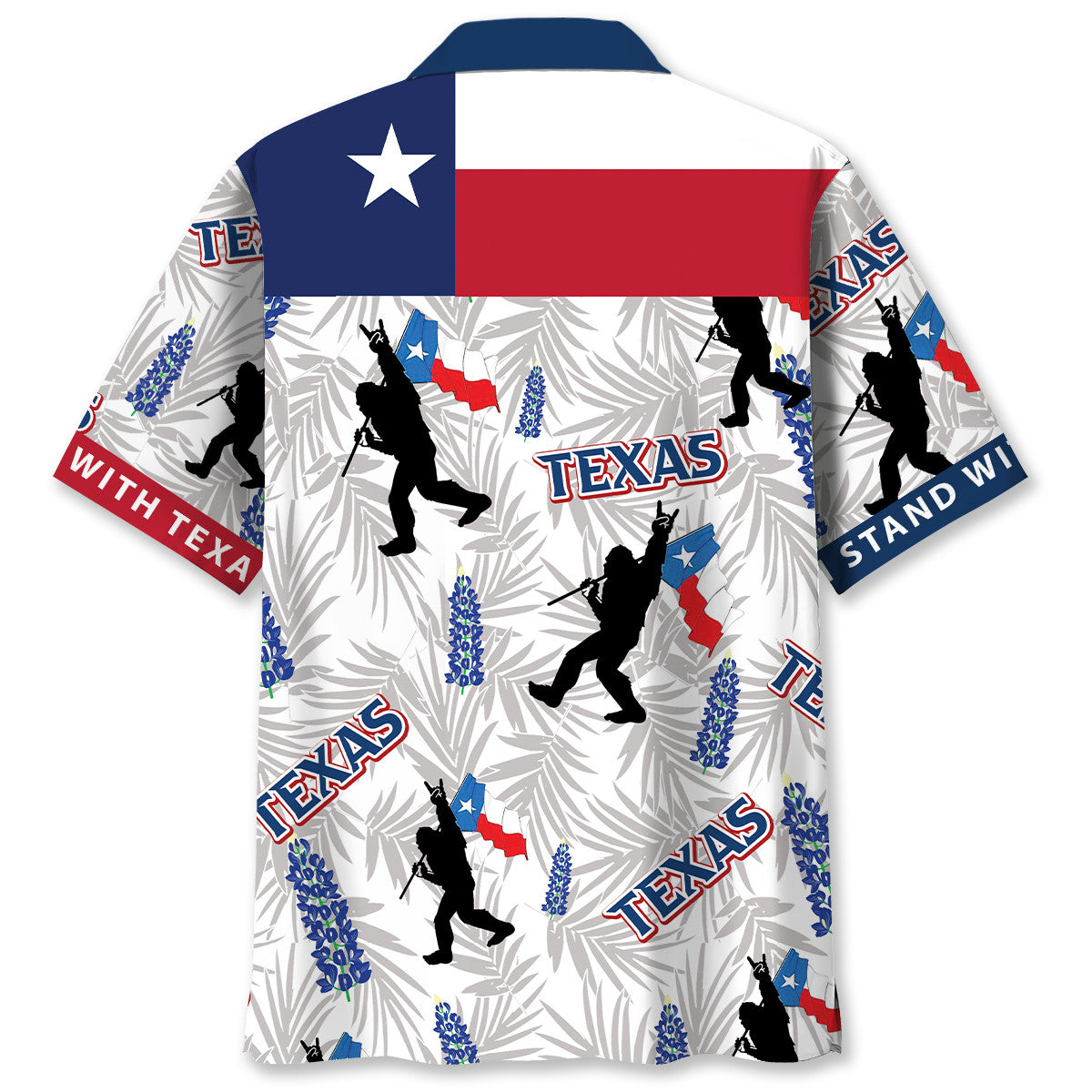 Bigfoot Stand With Texas Wilderness Style – Hawaiian Shirt