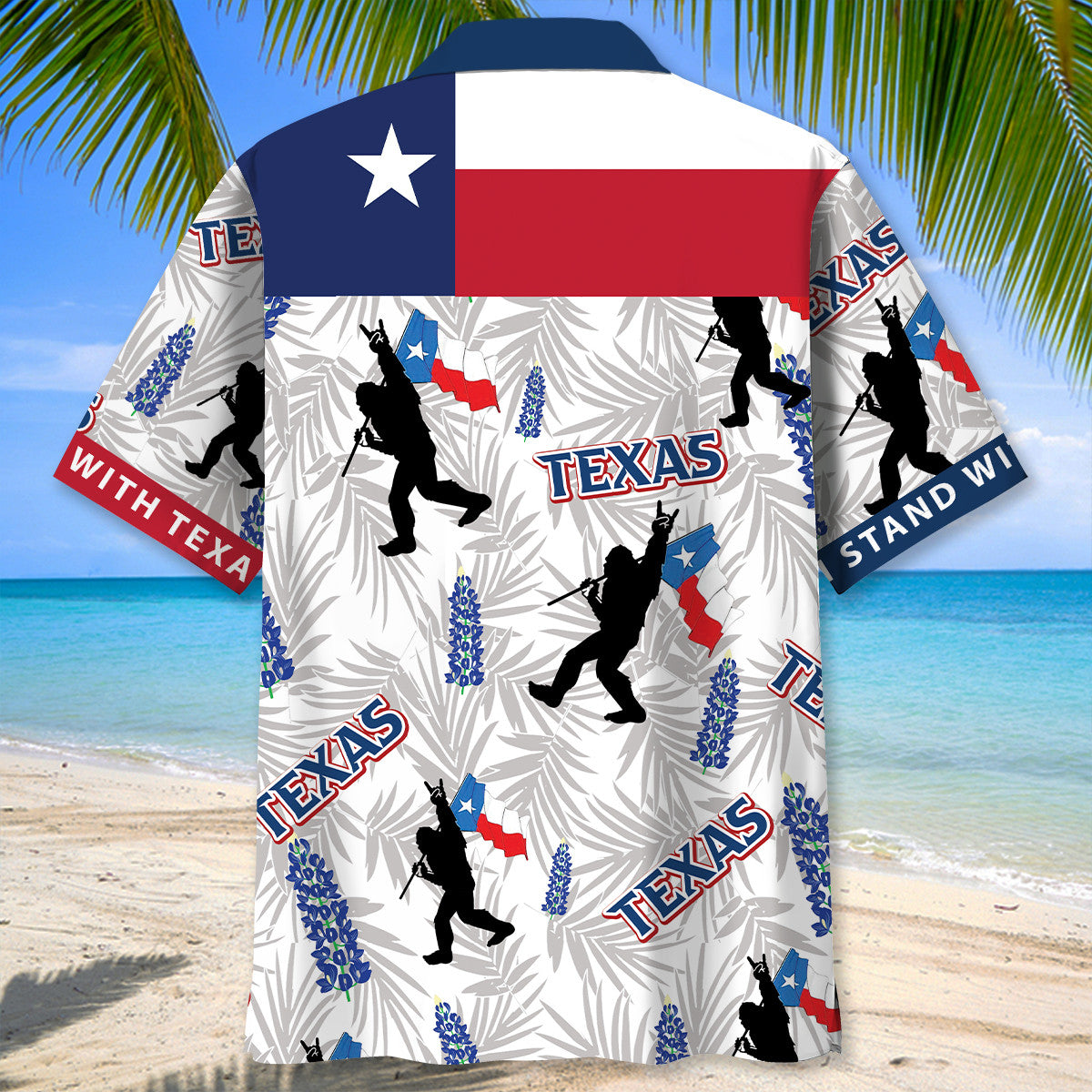 Bigfoot Stand With Texas Wilderness Style – Hawaiian Shirt