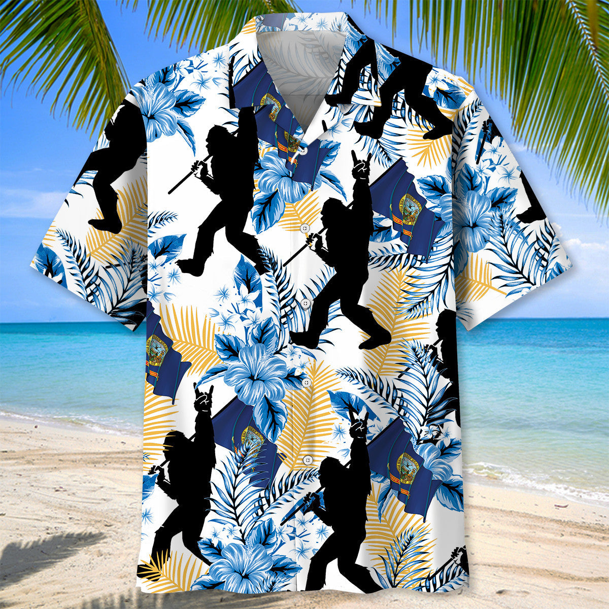 Bigfoot Idaho Proud Hawaiian Shirt