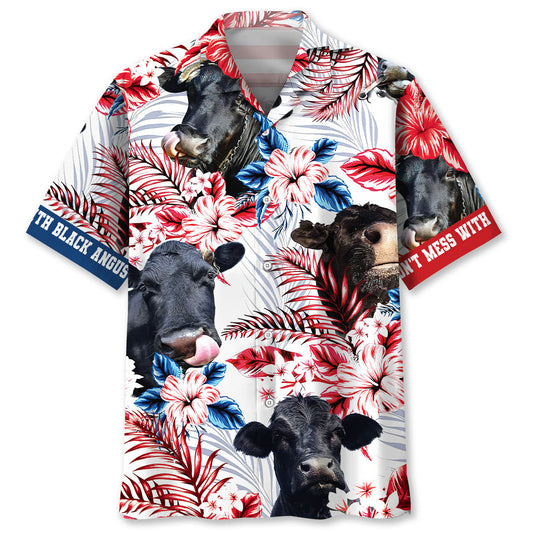 Don't Mess With Black Angus Hawaiian Shirt