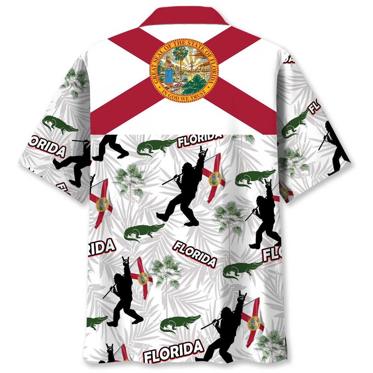 Florida Proud Bigfoot Tropical Style – Hawaiian Shirt