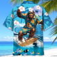 Bigfoot Surfing Tropical Style – Hawaiian Shirt