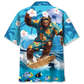 Bigfoot Surfing Tropical Style – Hawaiian Shirt