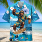 Bigfoot Surfing Tropical Style – Hawaiian Shirt