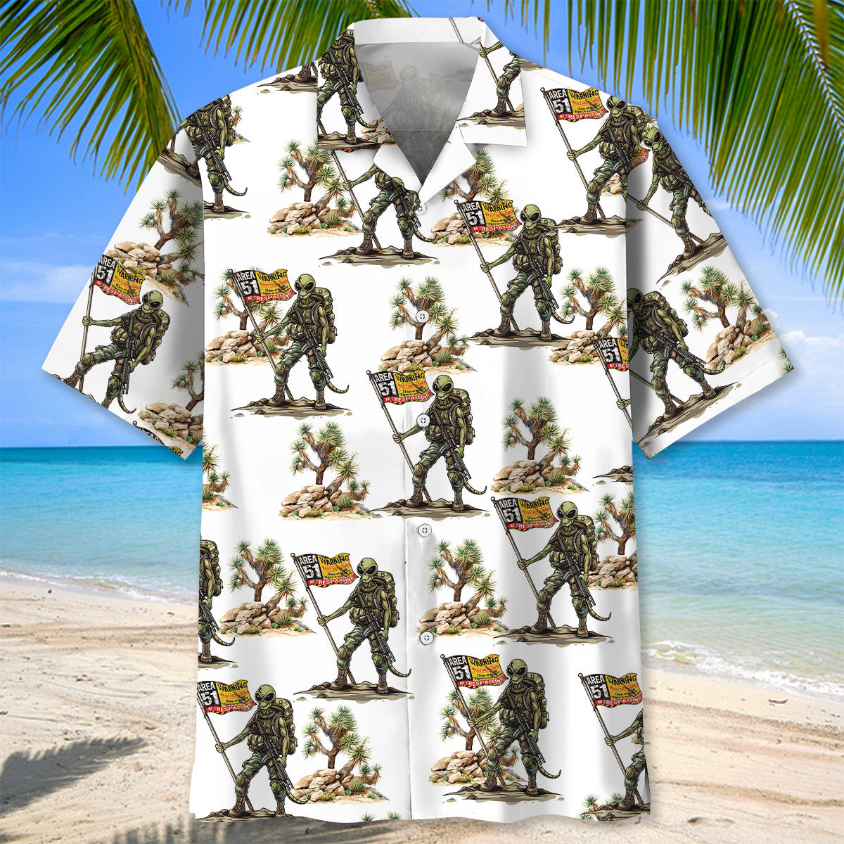 Area 51 Alien Desert Style – Hawaiian Shirt