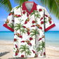 Florida Tropical Palm Map Style – Hawaiian Shirt