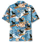 Black Cat Surfing Tropical Style – Hawaiian Shirt