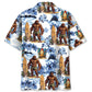 Surfing Bigfoot Surfboard Tropical Style – Hawaiian Shirt