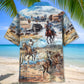 Cowboy Life Vintage Art Retro Style – Hawaiian Shirt