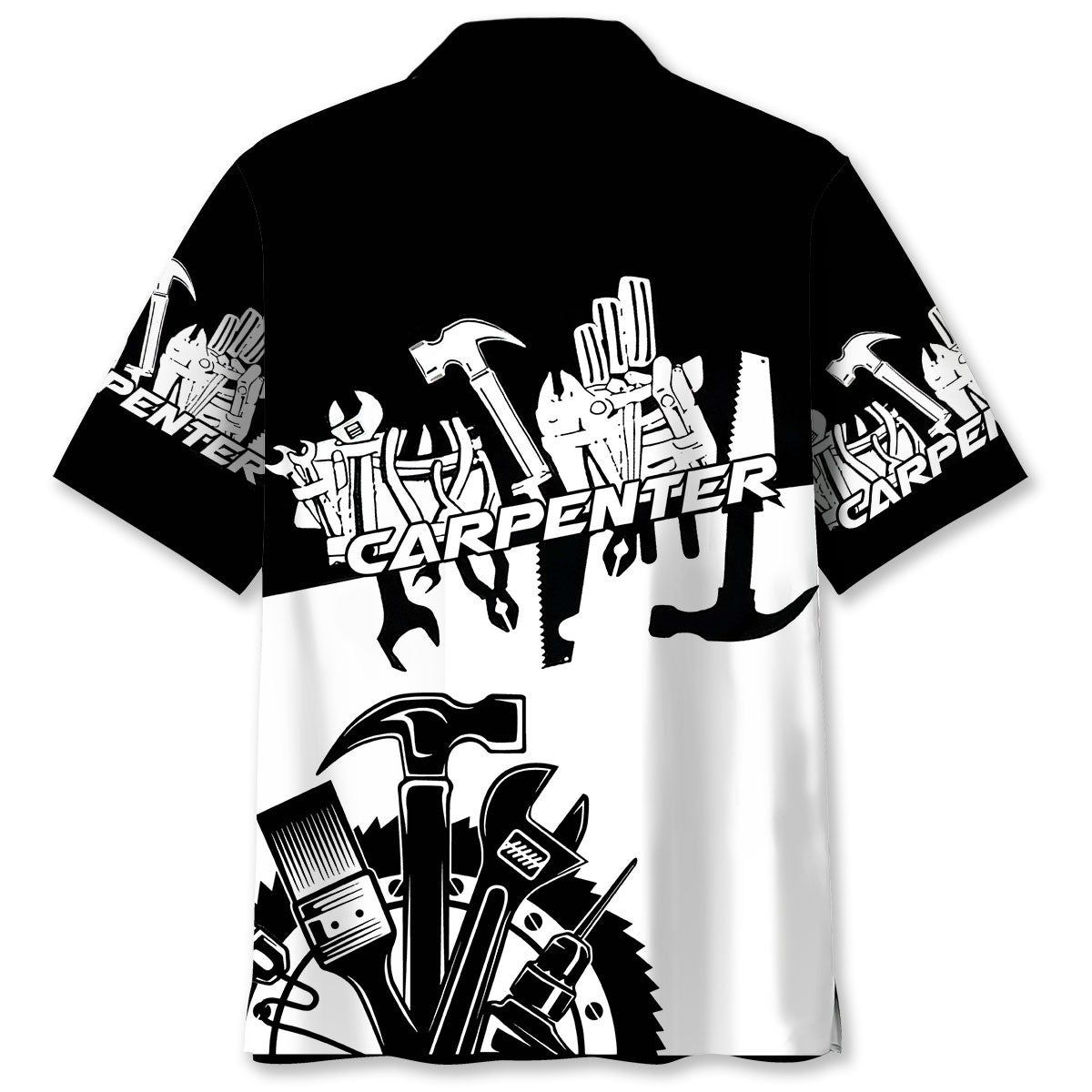 Carpenter Proud Black Tropical Style – Hawaiian Shirt