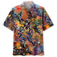 Dirt Bike Vintage Art Pocket Hawaiian Shirt