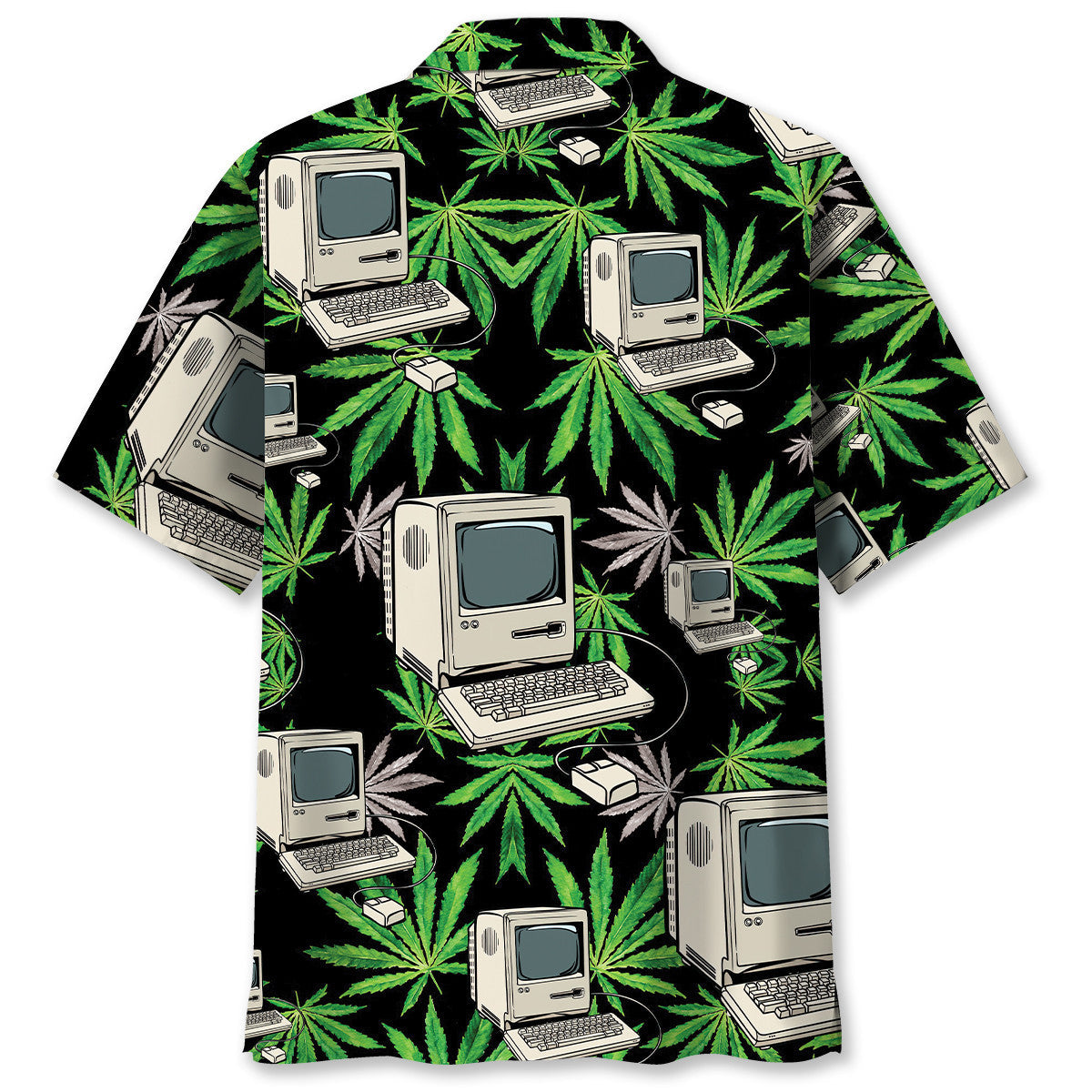 Retro Computer Pixel Art Style – Hawaiian Shirt
