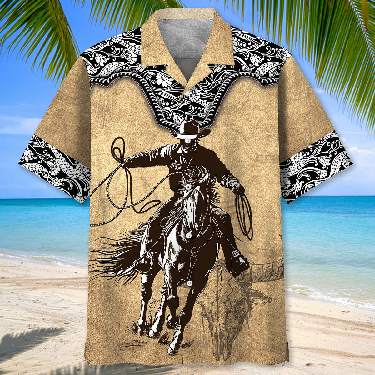 Vintage Cowboy Western Retro Style – Hawaiian Shirt