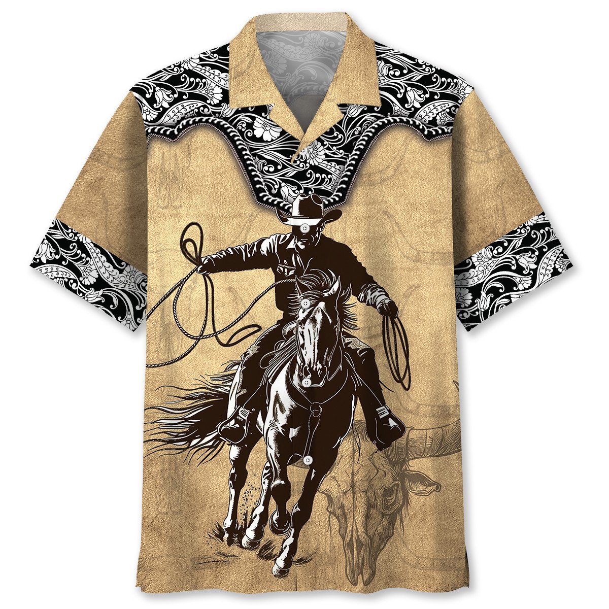 Vintage Cowboy Western Retro Style – Hawaiian Shirt