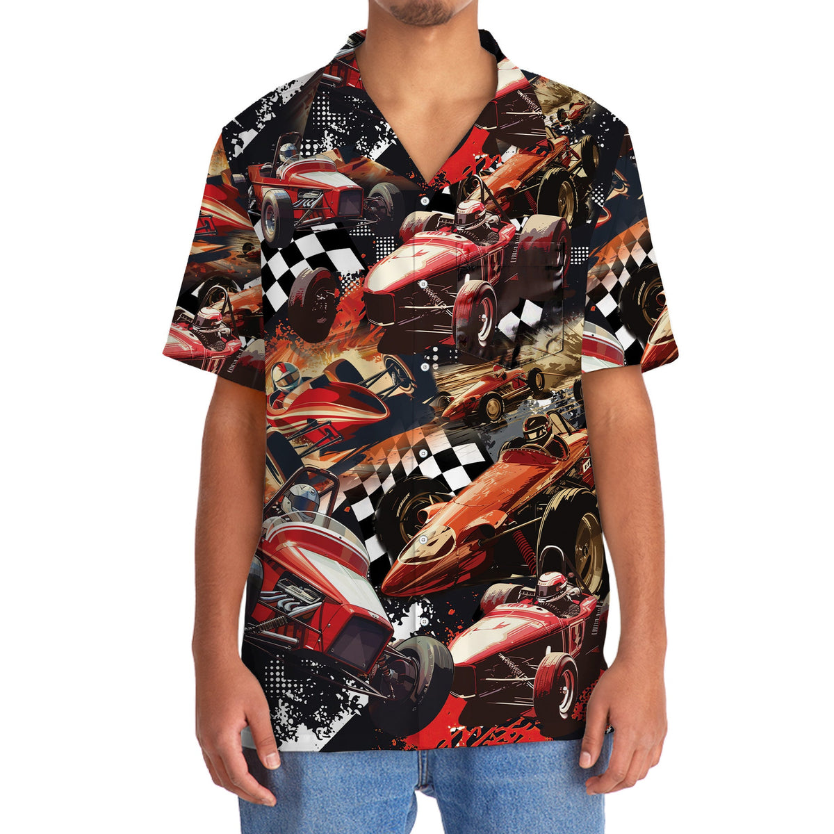 Dirt Track Racing Sprint Car Style – Hawaiian Shirt