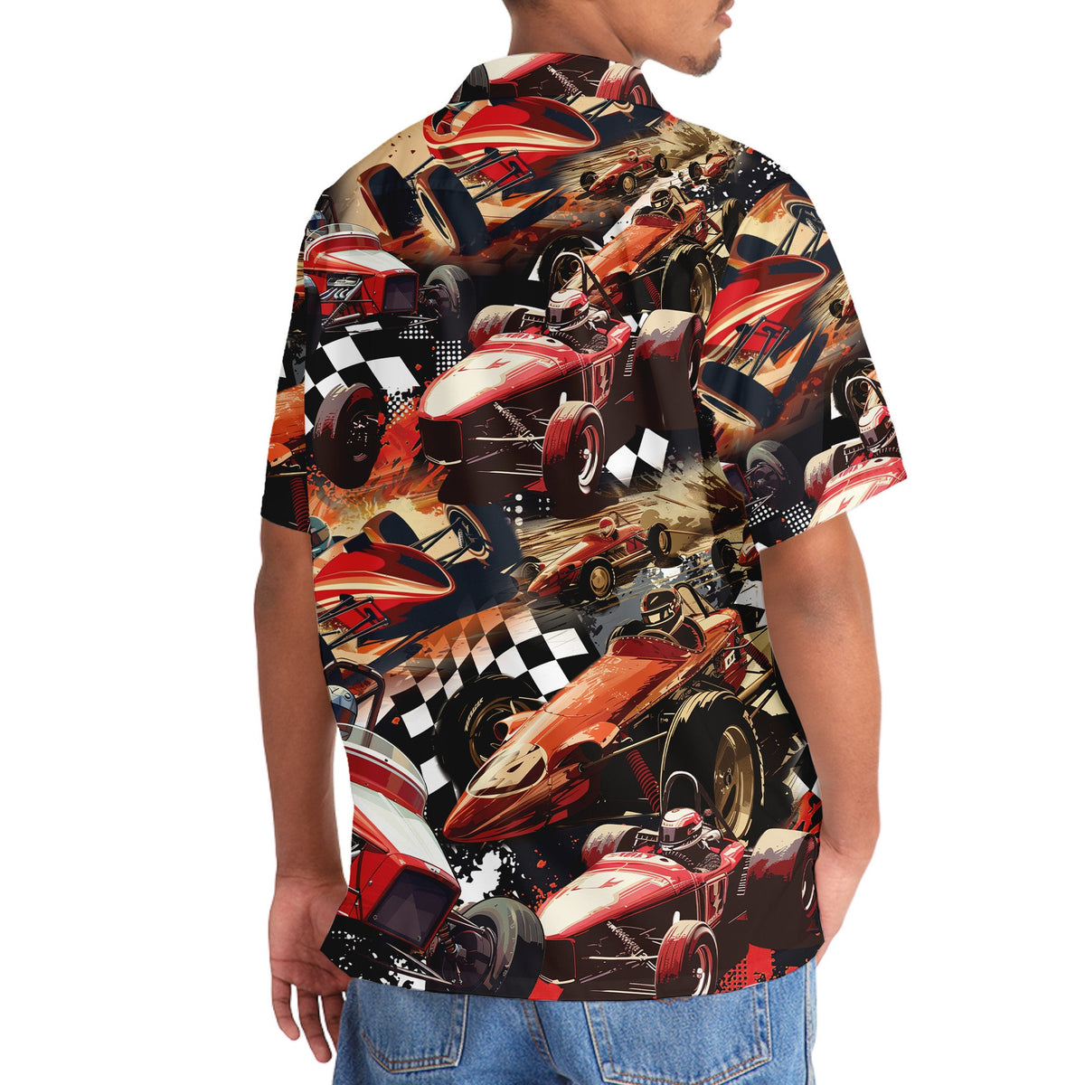 Dirt Track Racing Sprint Car Style – Hawaiian Shirt
