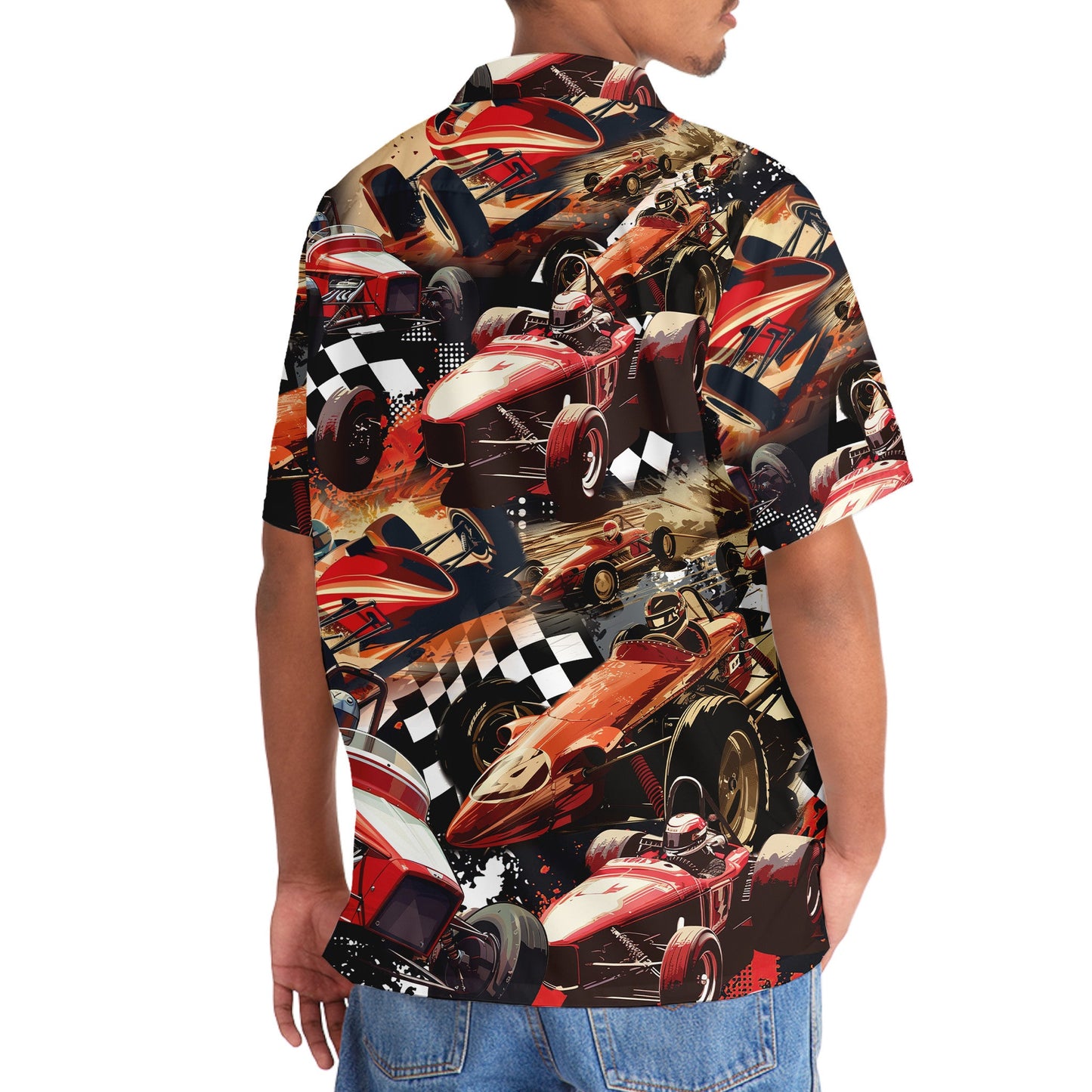 Dirt Track Racing Sprint Car Style – Hawaiian Shirt