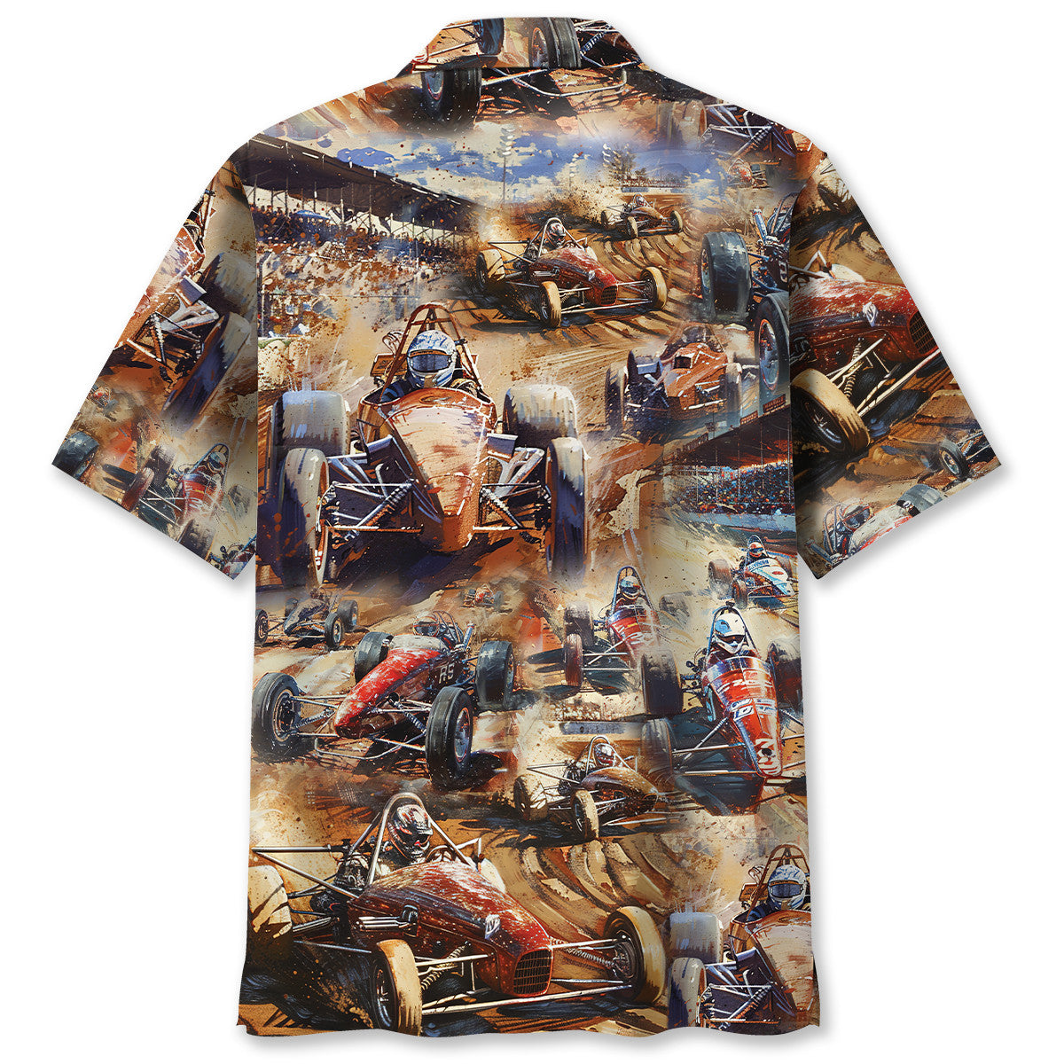 Vintage Dirt Track Racing Sprint Car Style – Hawaiian Shirt