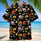Black Dirt Track Racing Sprint Car Hawaiian Shirt