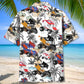 Tropical Sprint Car Racing Retro Style – Hawaiian Shirt