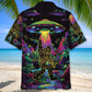 Alien Bigfoot Night Forest Style – Hawaiian Shirt
