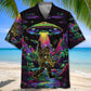 Alien Bigfoot Night Forest Style – Hawaiian Shirt