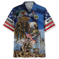 American Pride US Veterans Tribute Style – Hawaiian Shirt