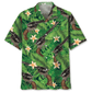 Green Tropical Vintage Guns Hawaiian Shirt