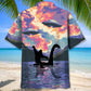 Bigfoot Riding Nessie Loch Ness Adventure Style – Hawaiian Shirt