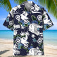 Motocross Blue Nature Hawaiian Shirt