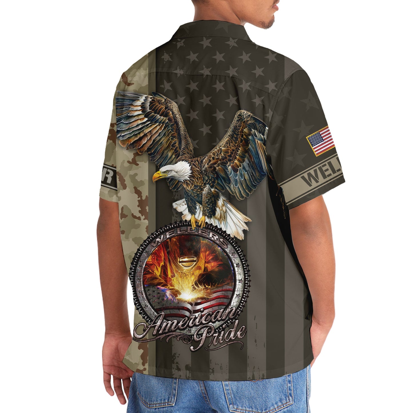 Welder American Pride Hawaiian Shirt