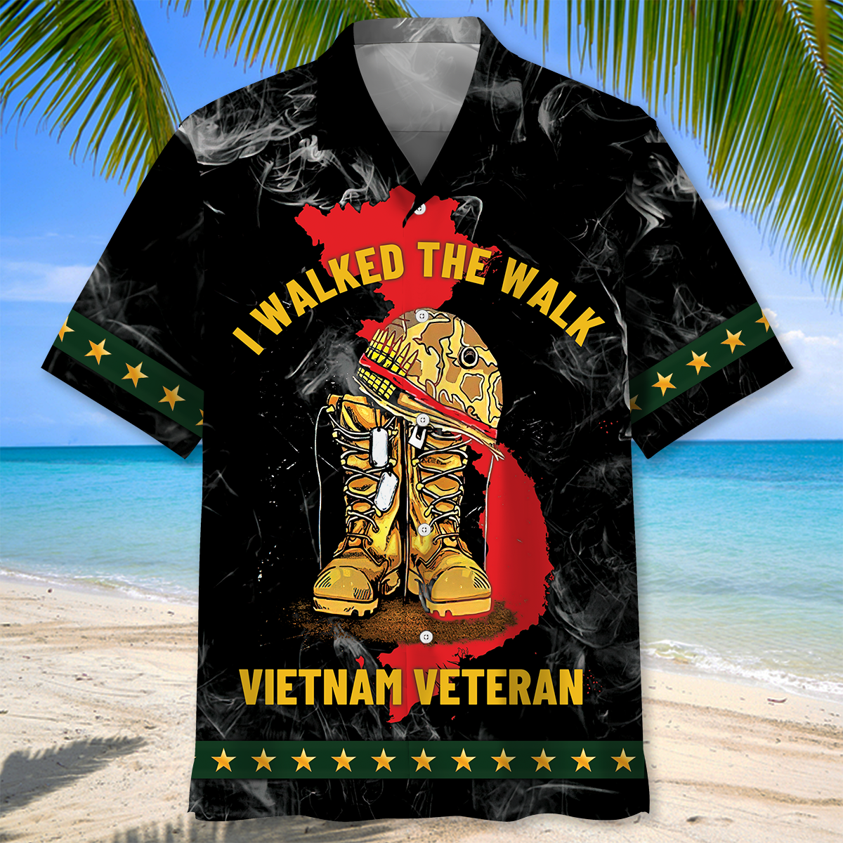 Vietnam Veteran Dad Grandpa Hawaiian Shirt