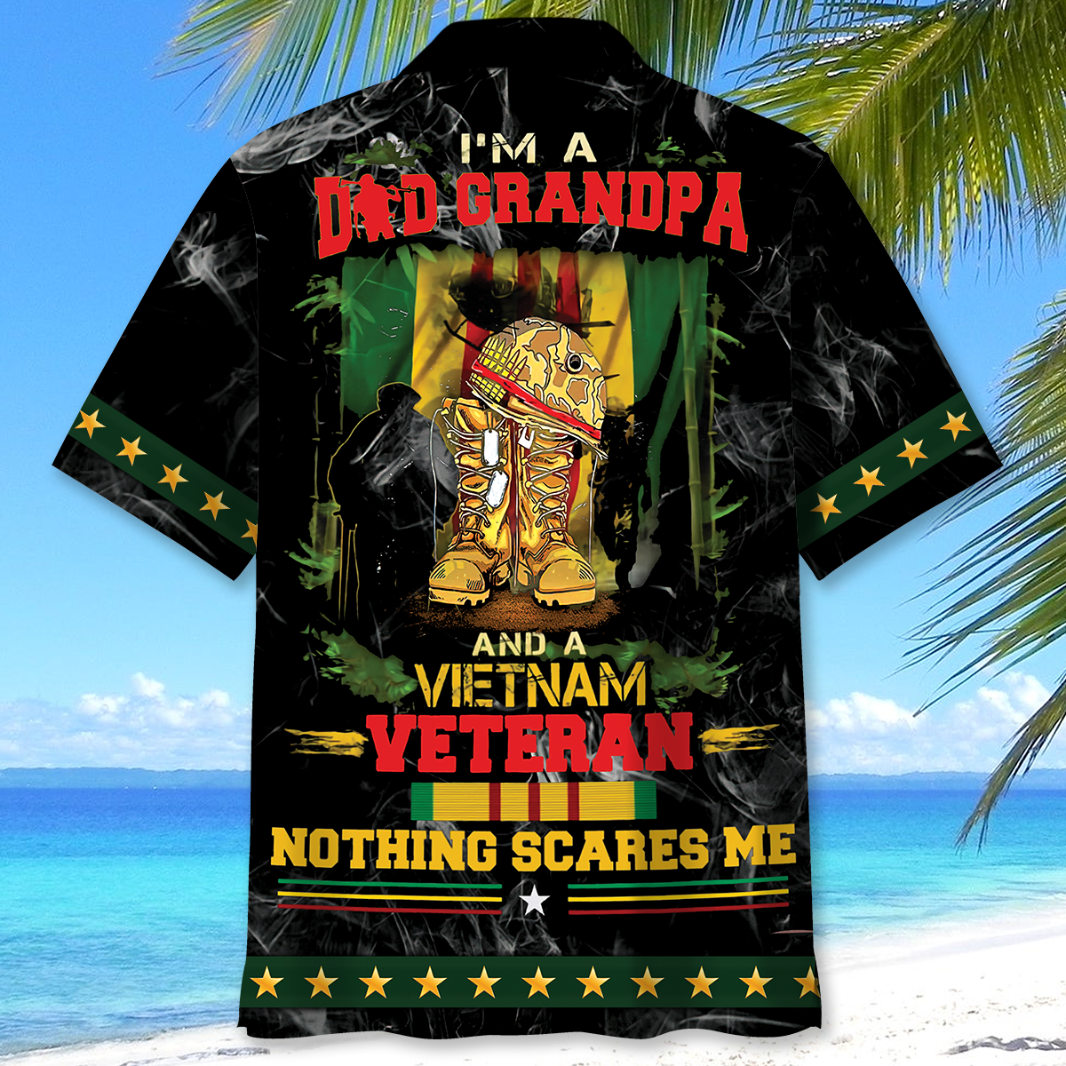 Vietnam Veteran Dad Grandpa Hawaiian Shirt