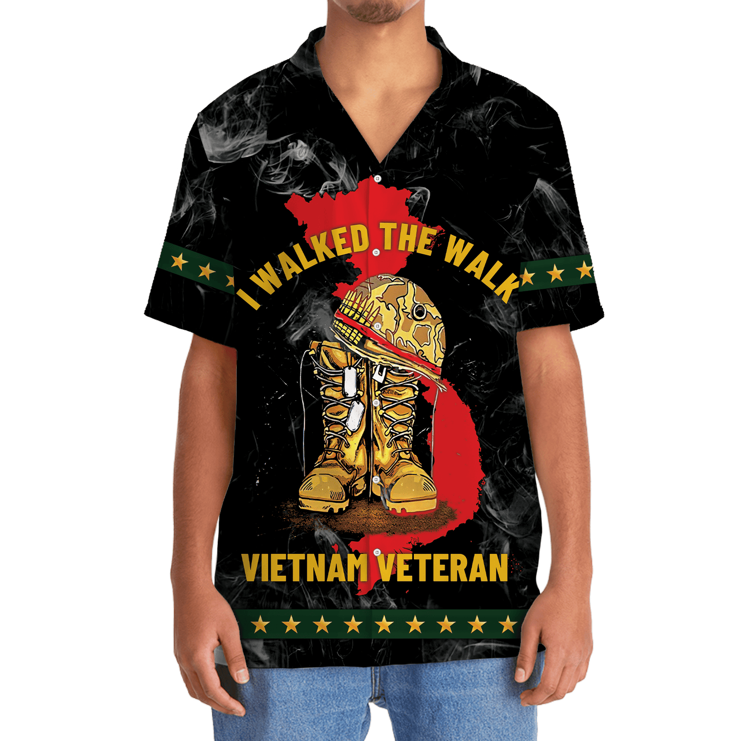 Vietnam Veteran Dad Grandpa Hawaiian Shirt