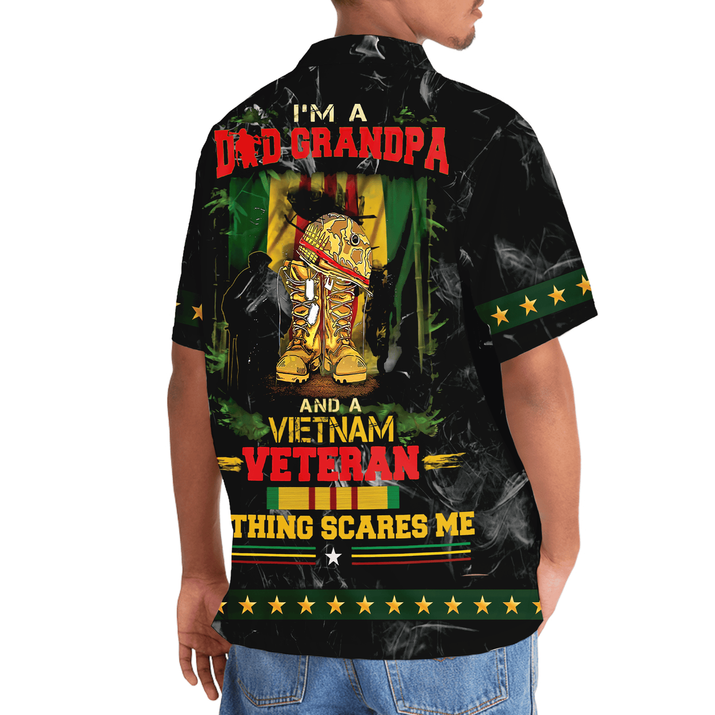 Vietnam Veteran Dad Grandpa Hawaiian Shirt