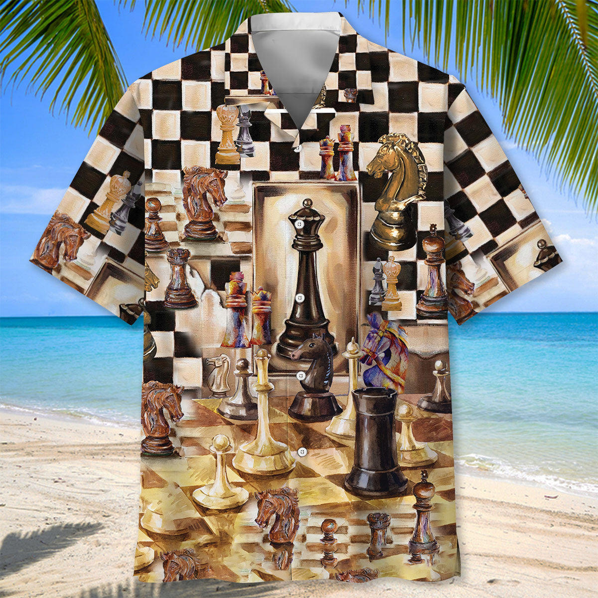 Beautiful Chess Vintage Art Hawaiian Shirt