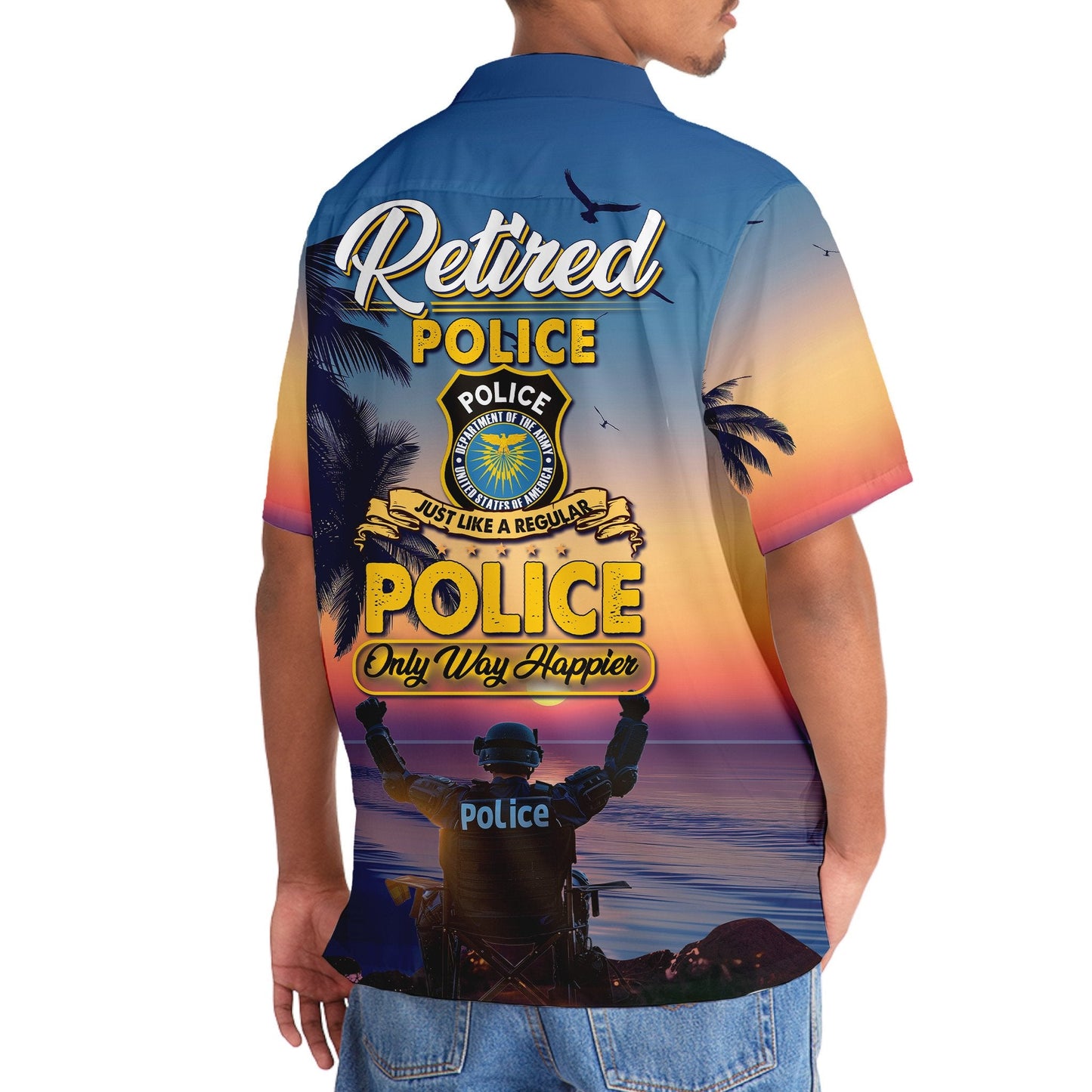 Police Retirement Hawaiian Shirt
