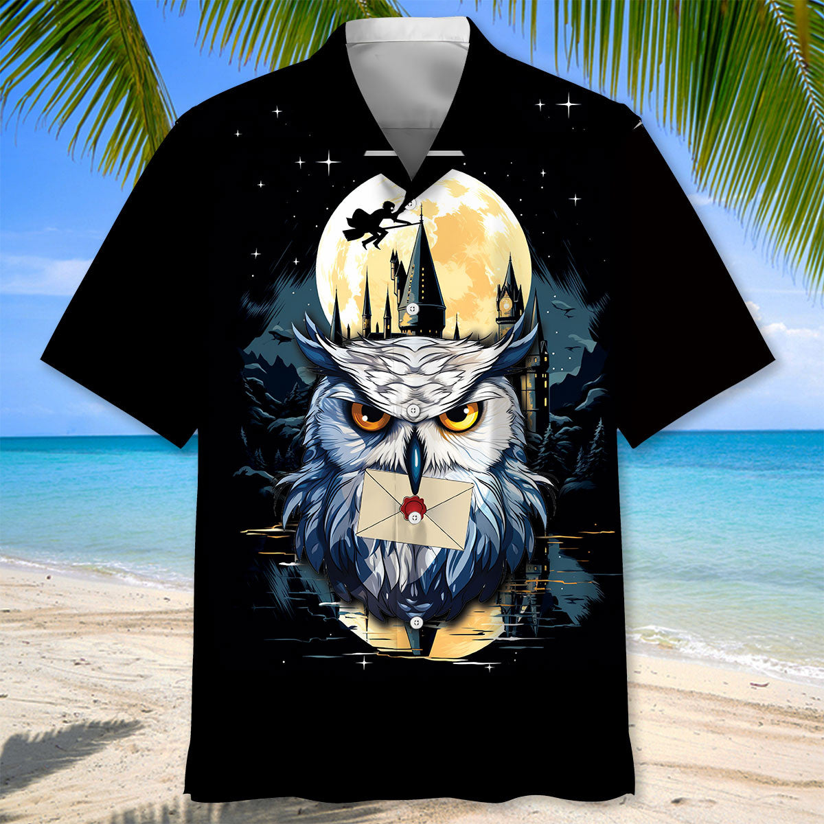 Hecwig Snowy Owl Art Hawaiian Shirt