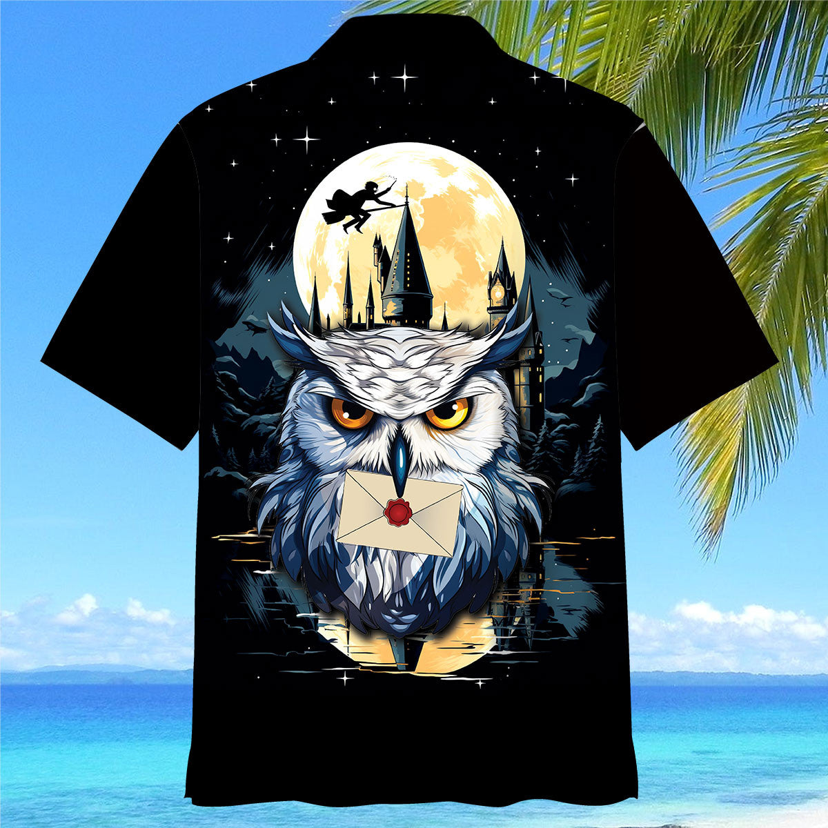 Hecwig Snowy Owl Art Hawaiian Shirt