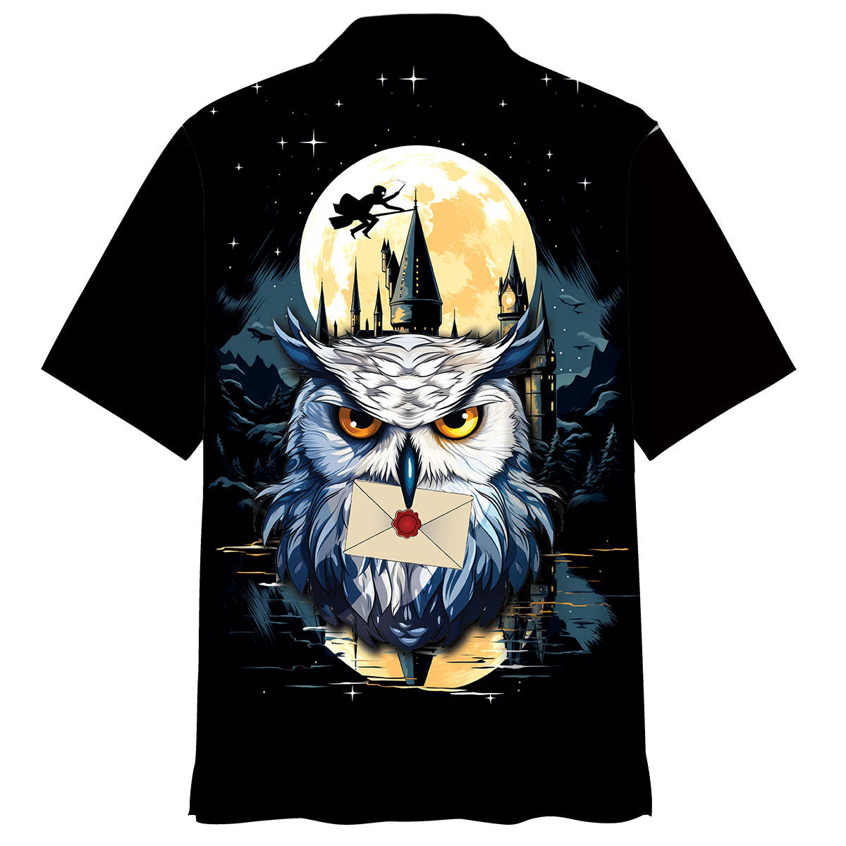 Hecwig Snowy Owl Art Hawaiian Shirt