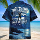 Police The Legend Has Retired Hawaiian Shirt