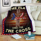 God Stand For The Flag American Flag Christian Flannel Blanket For Warm Home Decor And Relaxation
