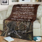Hunting Deer Couple Love Gift Flannel Blanket For Living Room And Bedroom Styling